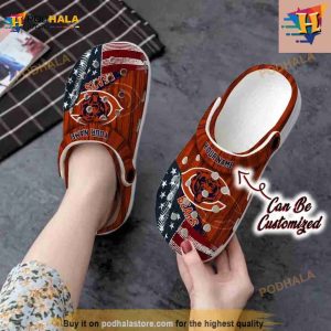 Custom Crocs Us Flag Chicago Bears New Crocs Clog Shoes 2