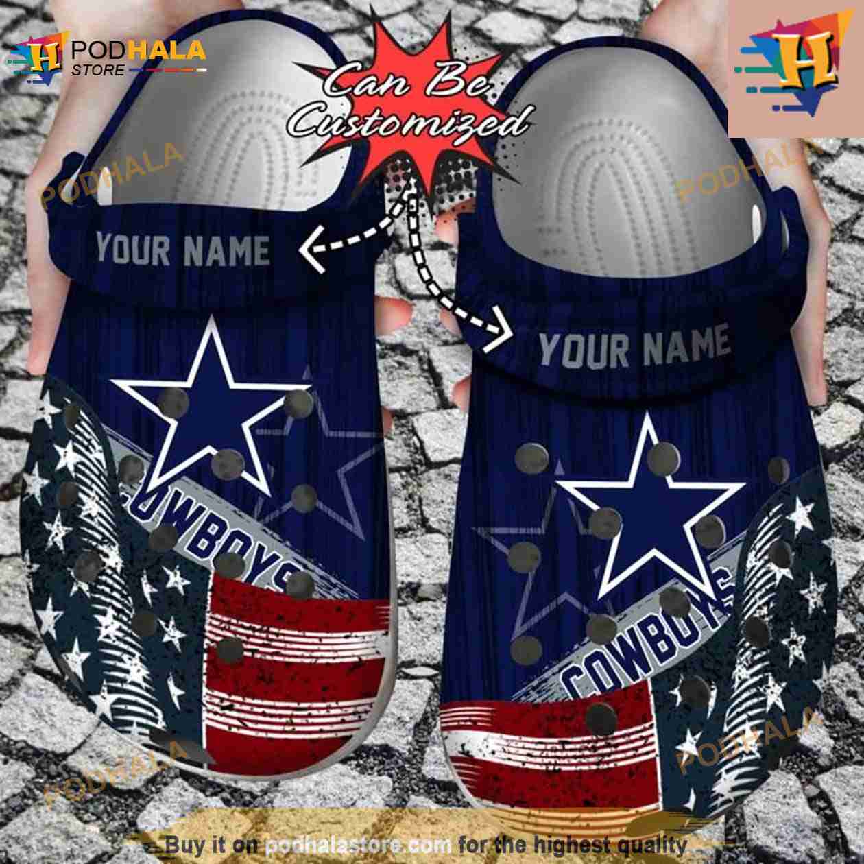 Custom Name US American Flag Kansas City Chiefs Crocs - Bring Your