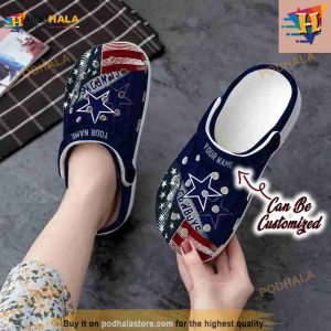 Custom Crocs Us Flag Dallas Cowboys New Crocs Clog Shoes 2