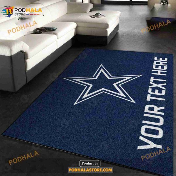 Custom Dallas Cowboys Accent Rug NFL Area Rug For Christmas, Kitchen Rug