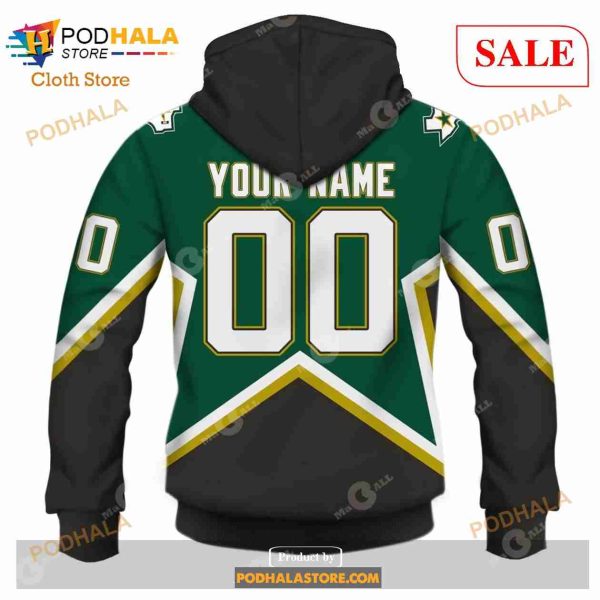 Custom Dallas Stars 1999 Throwback Vintage NHL Away Sweatshirt Hoodie 3D