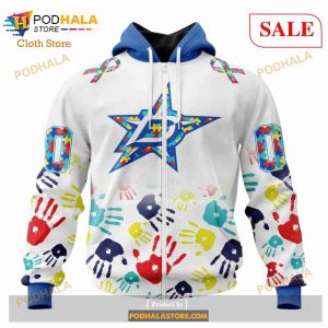 Custom Dallas Stars Autism Awareness Design Sweatshirt Nhl Hoodie 3d 2