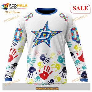 Custom Dallas Stars Autism Awareness Design Sweatshirt Nhl Hoodie 3d 4