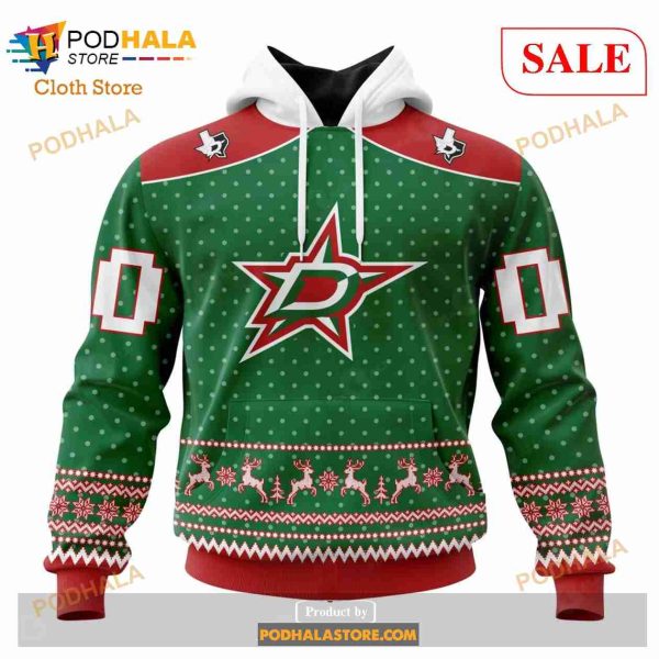 Custom Dallas Stars Christmas Apparel Sweatshirt NHL Hoodie 3D