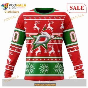 Custom Dallas Stars Christmas Unisex Shirt Sweatshirt Nhl Hoodie 3d 4