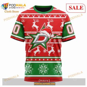 Custom Dallas Stars Christmas Unisex Shirt Sweatshirt Nhl Hoodie 3d 6