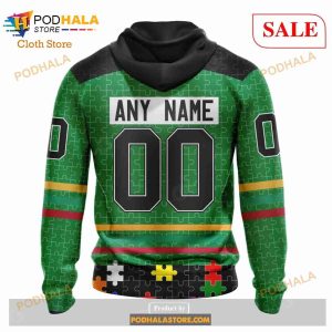 Custom Dallas Stars Fearless Aganst Autism Sweatshirt Nhl Hoodie 3d 3