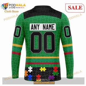 Custom Dallas Stars Fearless Aganst Autism Sweatshirt Nhl Hoodie 3d 5