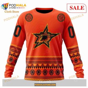 Custom Dallas Stars National Day For Truth And Reconciliation Nhl Hoodie 3d 4