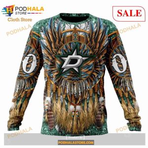 Custom Dallas Stars Native Costume Design Sweatshirt Nhl Hoodie 3d 4