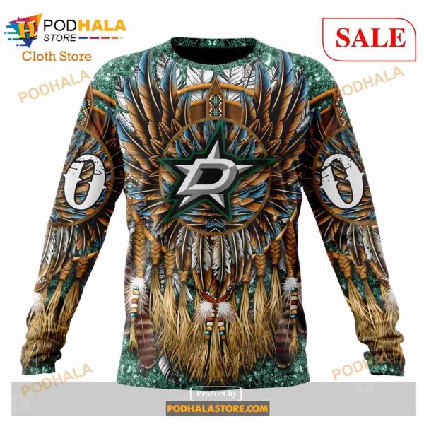 Custom Dallas Stars Native Costume Design Sweatshirt NHL Hoodie 3D