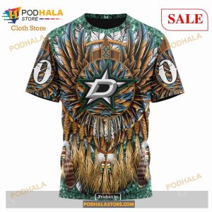 Custom Dallas Stars Native Costume Design Sweatshirt Nhl Hoodie 3d 6