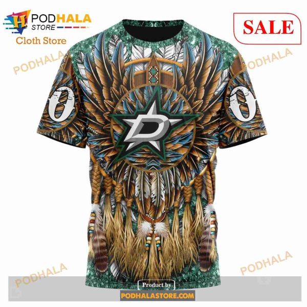 Custom Dallas Stars Native Costume Design Sweatshirt NHL Hoodie 3D