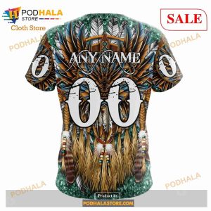 Custom Dallas Stars Native Costume Design Sweatshirt Nhl Hoodie 3d 7