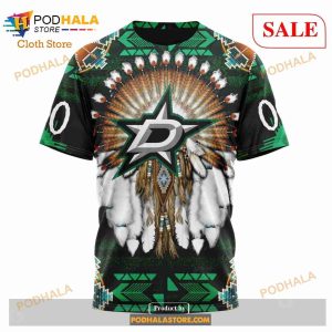 Custom Dallas Stars Native Costume Sweatshirt Nhl Hoodie 3d 6
