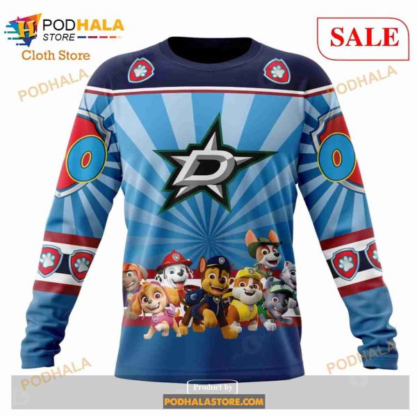 Custom Dallas Stars Paw Patrol Sweatshirt NHL Hoodie 3D