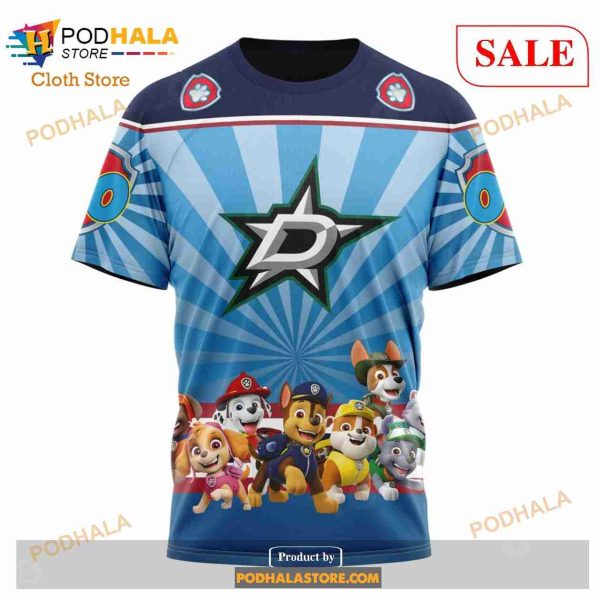 Custom Dallas Stars Paw Patrol Sweatshirt NHL Hoodie 3D