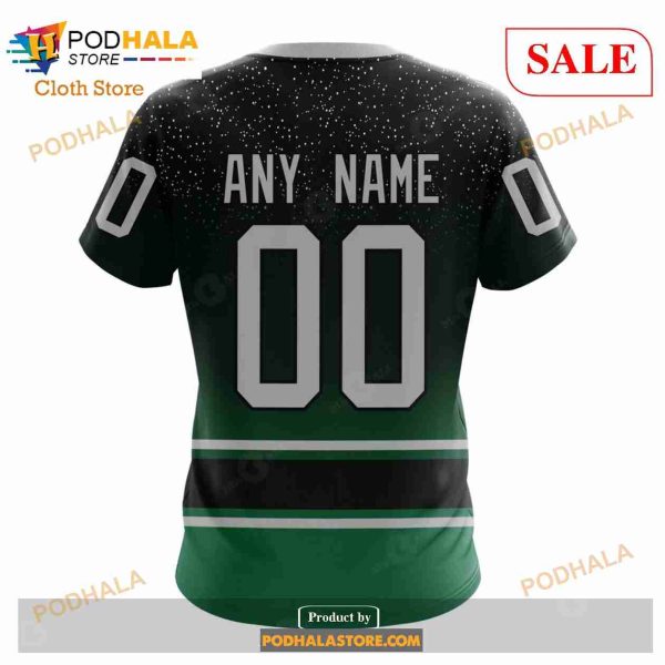 Custom Dallas Stars Retro Gradient Design Sweatshirt NHL Hoodie 3D