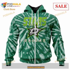 Custom Dallas Stars Retro Vintage Tie Dye Sweatshirt Nhl Hoodie 3d 2