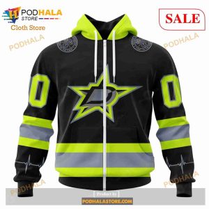 Custom Dallas Stars Unisex Firefighter Uniforms Color Nhl Hoodie 3d 2