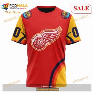 Custom Detroit Red Wings All Star Sunset Sweatshirt Nhl Hoodie 3d 6