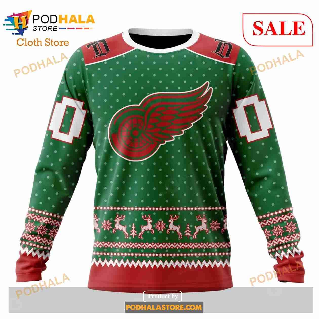 Red Wings Sweatshirt, Detroit Red Wings Sweater, Hockey Swea