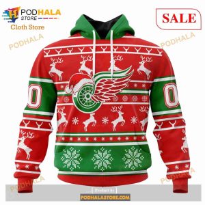 Detroit Red Wings Small Official NHL Christmas Womens Ugly Sweater Hockey