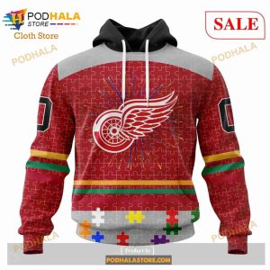 Custom Detroit Red Wings Christmas Sweatshirt NHL Hoodie 3D For Women Men -  Bring Your Ideas, Thoughts And Imaginations Into Reality Today