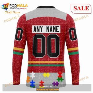 Custom Detroit Red Wings Fearless Aganst Autism Sweatshirt Nhl Hoodie 3d 5