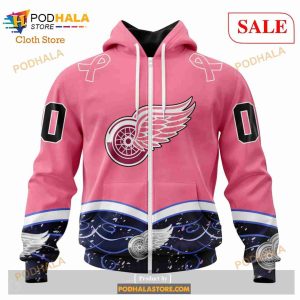 Custom Detroit Red Wings Fights Cancer Sweatshirt Nhl Hoodie 3d 2