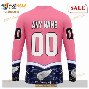 Custom Detroit Red Wings Fights Cancer Sweatshirt Nhl Hoodie 3d 5