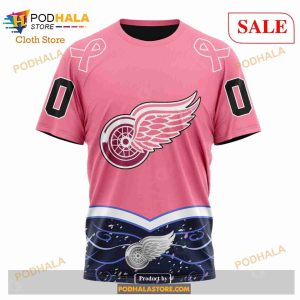 Custom Detroit Red Wings Fights Cancer Sweatshirt Nhl Hoodie 3d 6