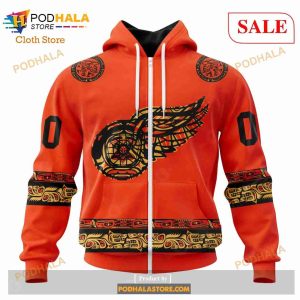 Custom Detroit Red Wings National Day For Truth And Reconciliation Nhl Hoodie 3d 2