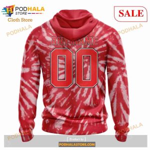 Custom Detroit Red Wings Retro Vintage Tie Dye Sweatshirt Nhl Hoodie 3d 3