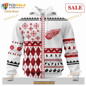 Custom Detroit Red Wings Unisex Christmas Sweatshirt Nhl Hoodie 3d 2
