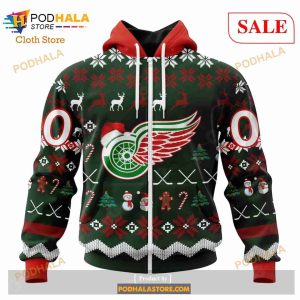 Custom Detroit Red Wings Unisex Sweatshirt Nhl Hoodie 3d Christmas Gift 2