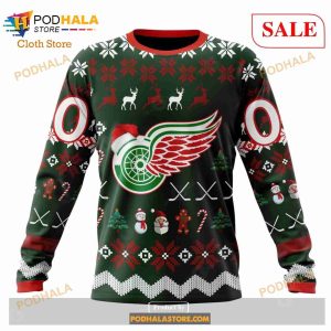 Custom Detroit Red Wings Unisex Sweatshirt Nhl Hoodie 3d Christmas Gift 4