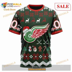Custom Detroit Red Wings Unisex Sweatshirt Nhl Hoodie 3d Christmas Gift 6