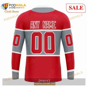 Custom Detroit Red Wings Unisex With Retro Concepts Sweatshirt Nhl Hoodie 3d 5