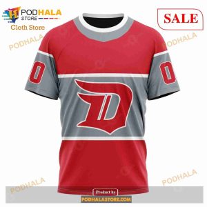 Custom Detroit Red Wings Unisex With Retro Concepts Sweatshirt Nhl Hoodie 3d 6