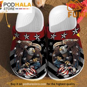 Custom Eagle America Veteran Clogband 3D Crocs
