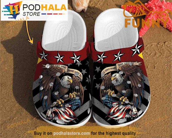 Custom Eagle America Veteran Clogband 3D Crocs