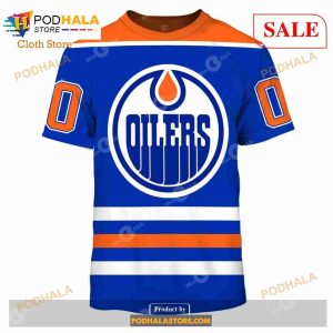Custom Edmonton Oilers 80s Throwback Vintage Hockey Away Sweatshirt Hoodie 3d 2