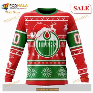 Custom Edmonton Oilers Christmas Sweatshirt NHL Hoodie 3d For Women Men 4