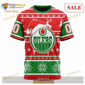 Custom Edmonton Oilers Christmas Sweatshirt NHL Hoodie 3d For Women Men 6