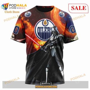Custom Edmonton Oilers Design X Star War Sweatshirt NHL Hoodie 3D 6
