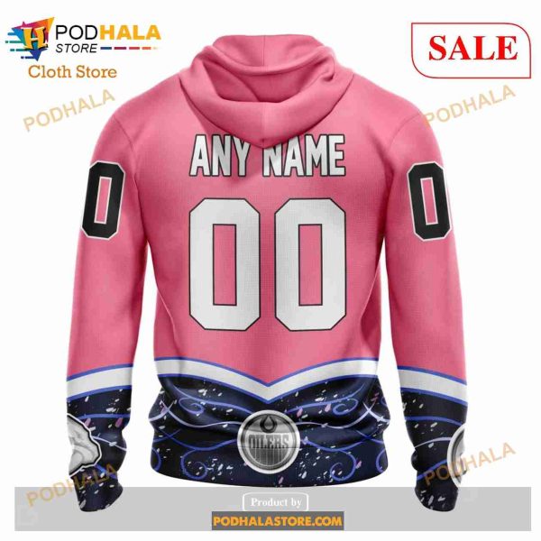 Custom Edmonton Oilers Fights Cancer Sweatshirt NHL Hoodie 3D