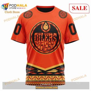 Custom Edmonton Oilers National Day For Truth And Reconciliation NHL Hoodie 3D 6