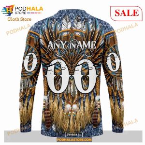 Custom Edmonton Oilers Native Costume Design Sweatshirt NHL Hoodie 3D 5