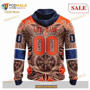 Custom Edmonton Oilers Norse Viking Symbols Sweatshirt NHL Hoodie 3D 8